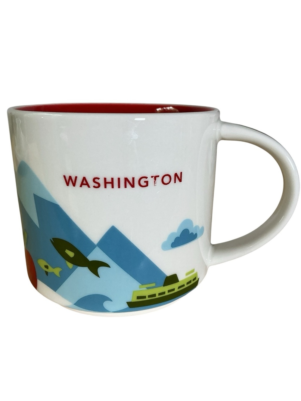 Starbucks You Are Here Series WASHINGTON STATE Coffee Mug 2017